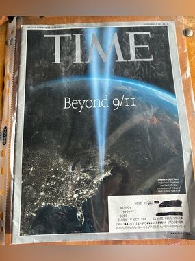 TIME Magazine Cover Art Print - Beyond 9/11 (Black, Blue)